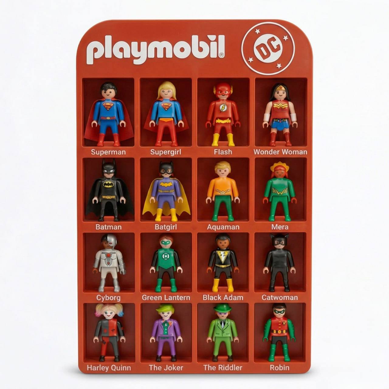 Expositor Playmobil DC Kinder Impresso em 3D | Suporte para Coleção