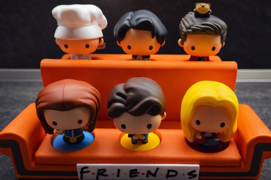 Sofá de FRIENDS para bonecos do McDonalds