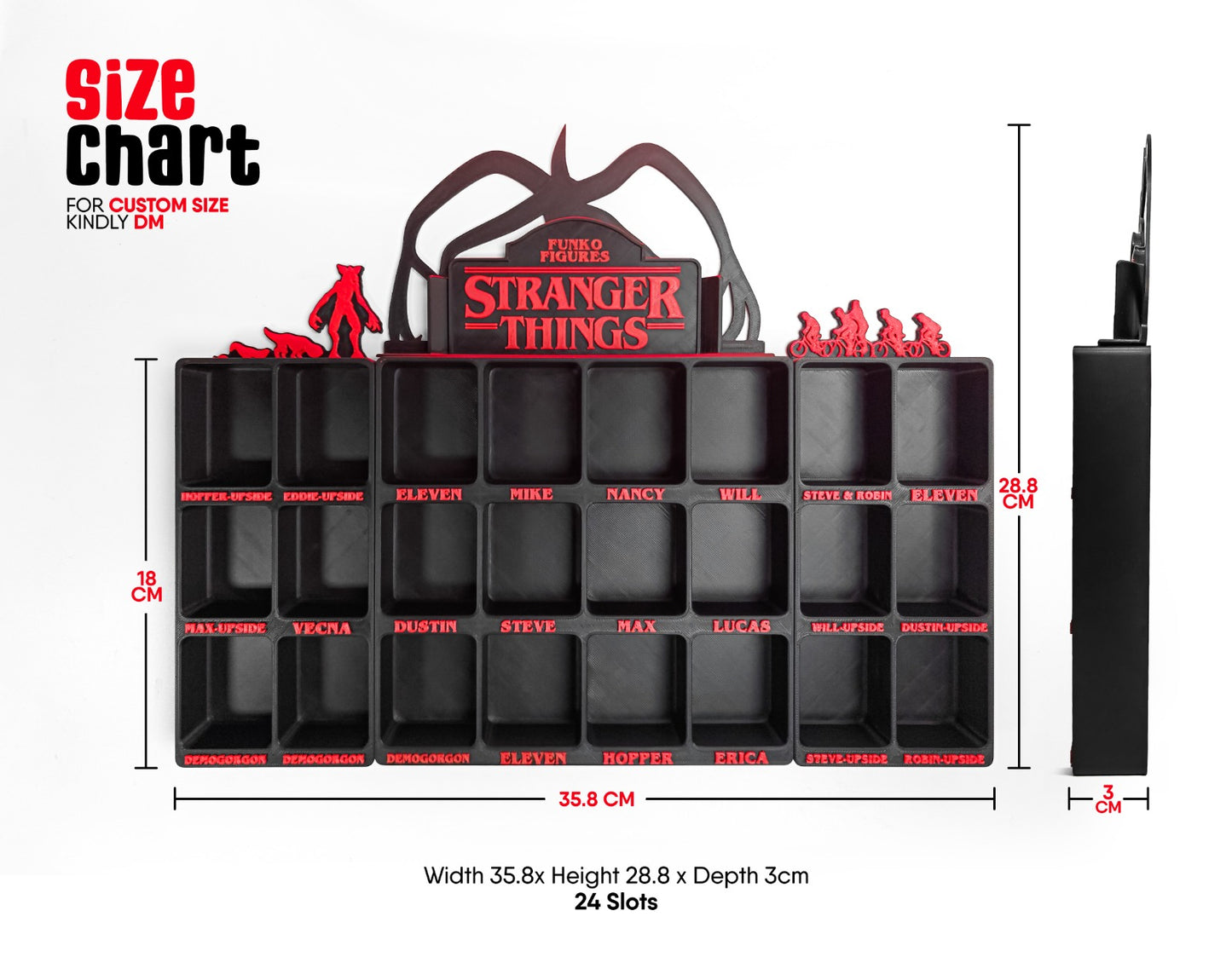 Suporte Stranger Things para Figuras Funko Pop