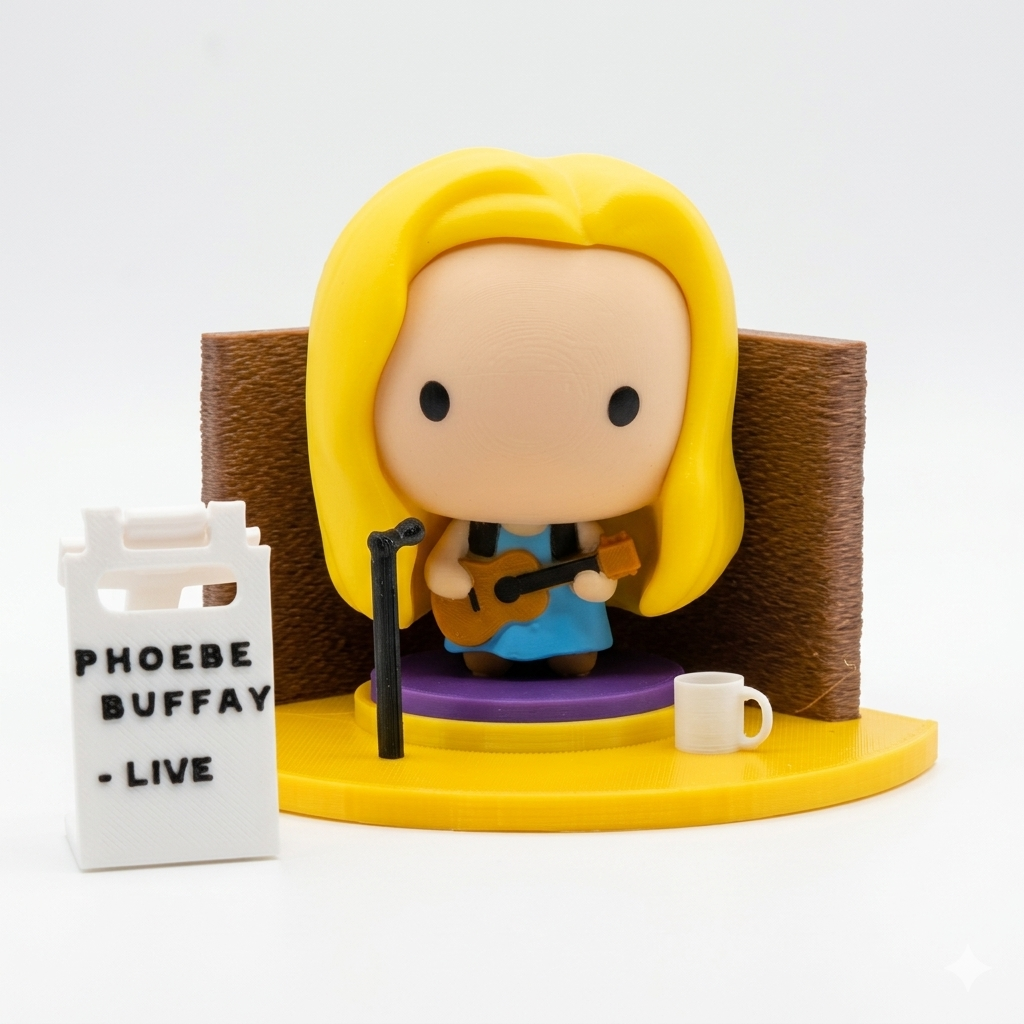 Expositor Phoebe Friends em Impressão 3D | Decoração Colecionável