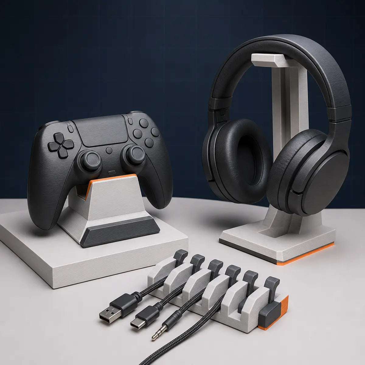 Acessórios para gamer e setup impressos em 3D