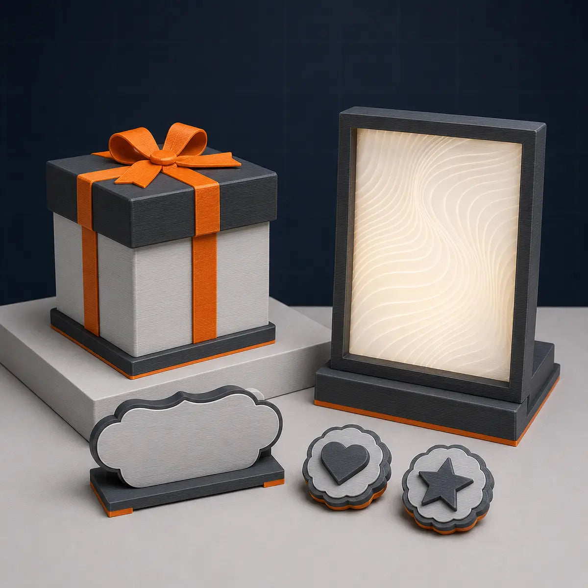 Presentes personalizados impressos em 3D